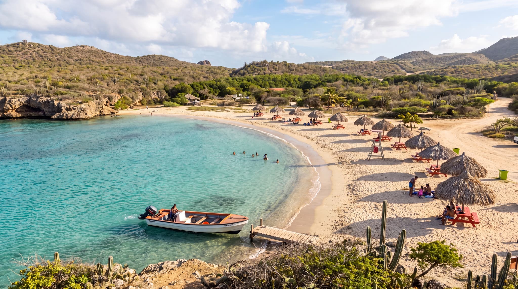 Playa Santa Cruz in Northwest coast, Curacao
