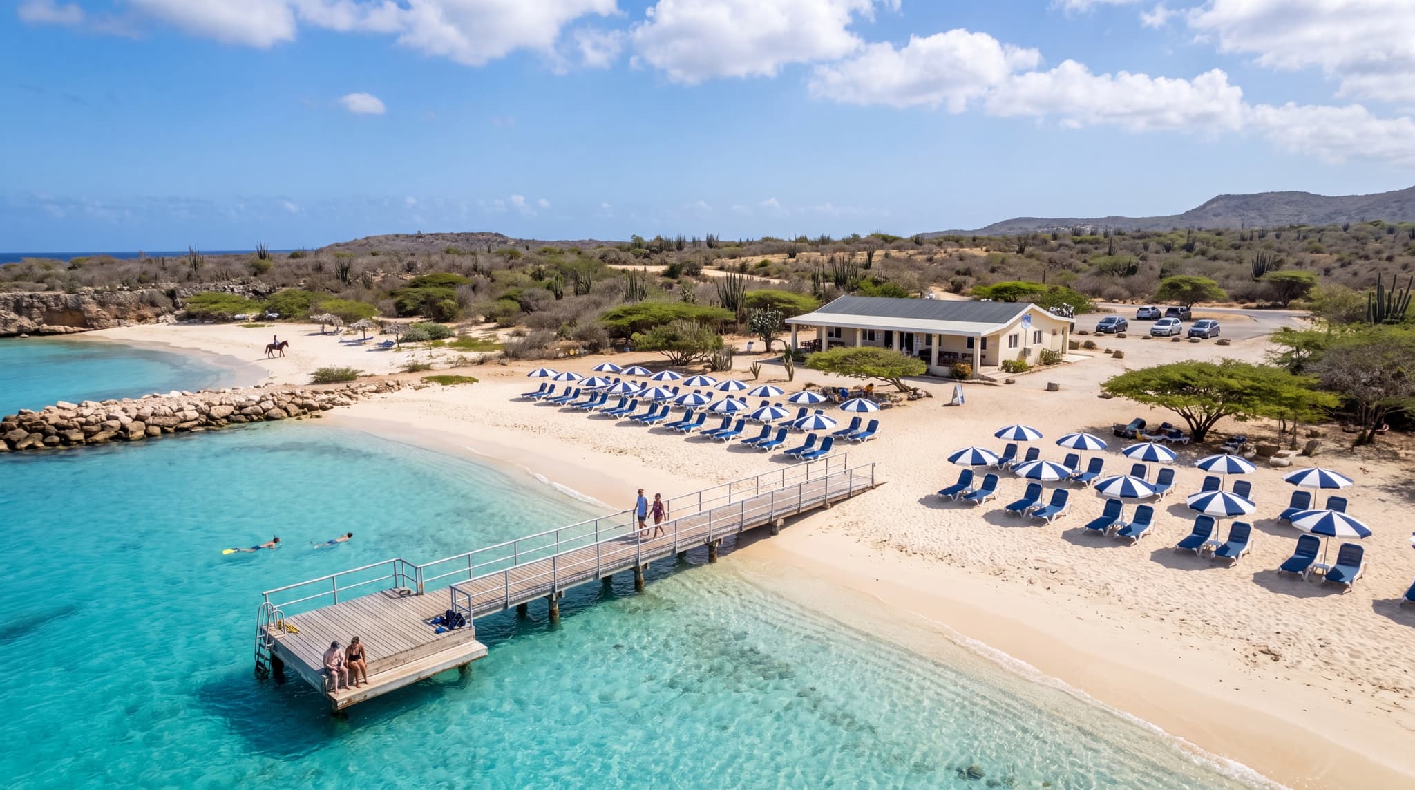Porto Mari (Playa Porto Marie) in Central west coast, Curacao